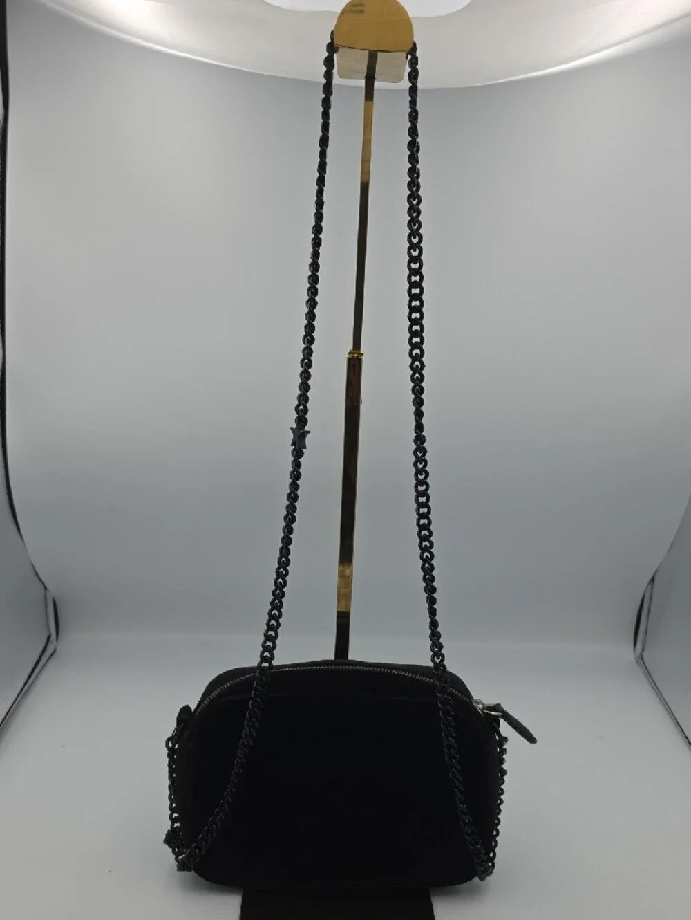 Stella McCartney Black Crossbody Bag with Star Detail